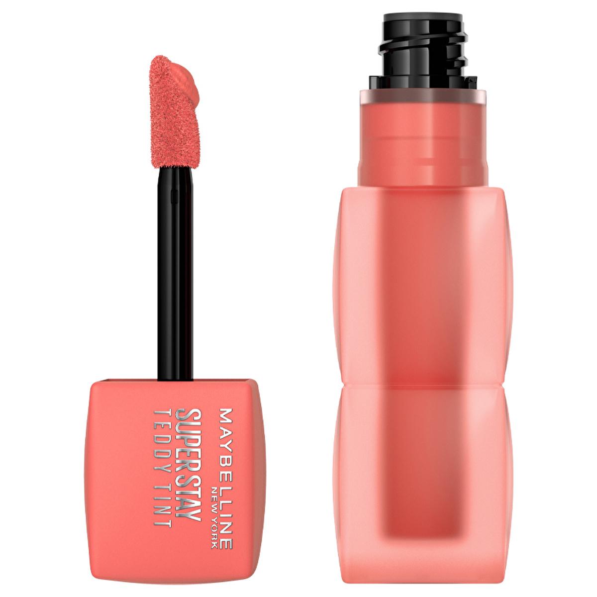 Maybelline Super Stay Teddy Tint: Long Lasting Matte Lip &amp; Cheek Tint - Buildable Liquid Color Maybelline Teddy Tint: Long Lasting Matte Lip Tint &amp; Blush lip tint, matte lip tint, long lasting lip color, Maybelline lip tint, buildable lip tint, liquid matte lipstick, lip and cheek tint, teddy tint, Maybelline, matte finish, buildable coverage, blush, lip color, long-lasting lip color, liquid lipstick, cheek stain, makeup, cosmetics, beauty, lip stain, longwear lipstick, buildable color, versatile makeup, li