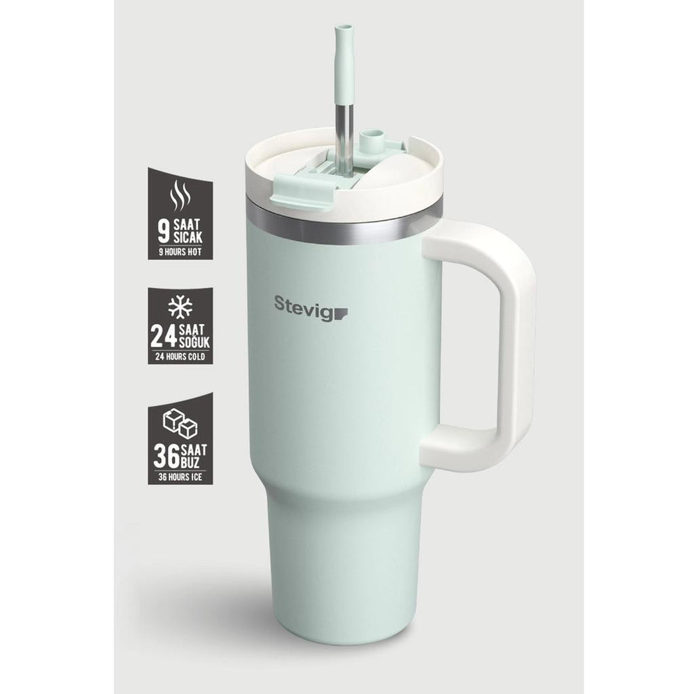 Stevig 2 Moods Insulated Thermos in Sprout Green 900ml