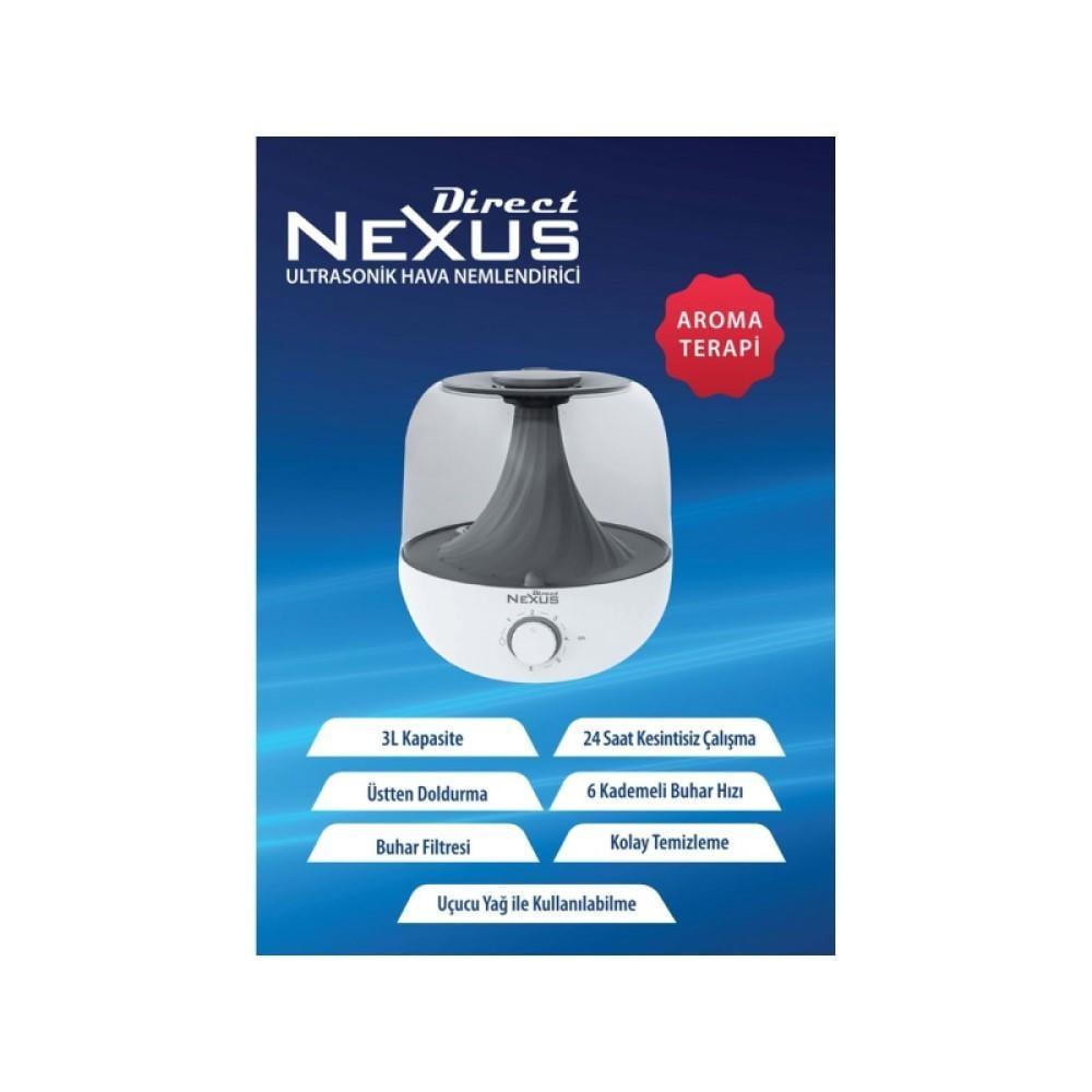 Direct Nexus Ultrasonic Humidifier with Aromatherapy and LED Light Direct Nexus Ultrasonic Humidifier - Aromatherapy & LED Ultrasonic Humidifier, Aromatherapy Humidifier, Large Capacity Humidifier, Adjustable Mist Humidifier, LED Light Humidifier, Quiet Humidifier, Essential Oil Compatible Humidifier, Home Comfort, Relaxation, Humidification, Air Quality, Wellness, Bedroom Essentials, Office Accessories
