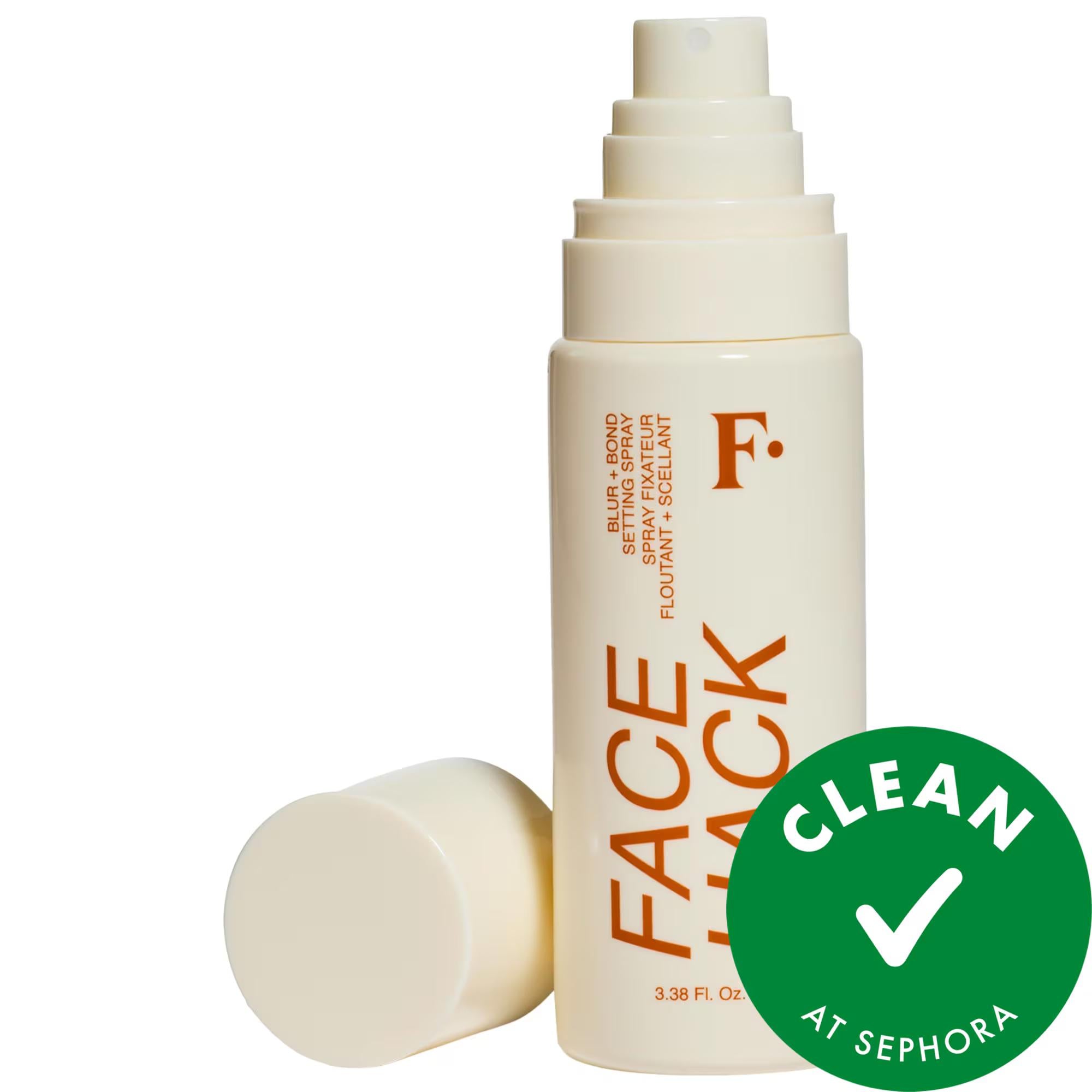 FACE HACK Blur + Bond Setting Spray - Vegan, Cruelty-Free Makeup Setting Spray for Natural Finish FACE HACK Setting Spray for Natural Makeup Finish setting spray, vegan makeup, cruelty-free beauty products, natural finish makeup, long-lasting makeup, alcohol-free setting spray, plant-derived cosmetics, clean beauty, skincare-infused makeup, FACE HACK, Blur + Bond Setting Spray, makeup setting spray, vegan beauty products, gluten-free cosmetics