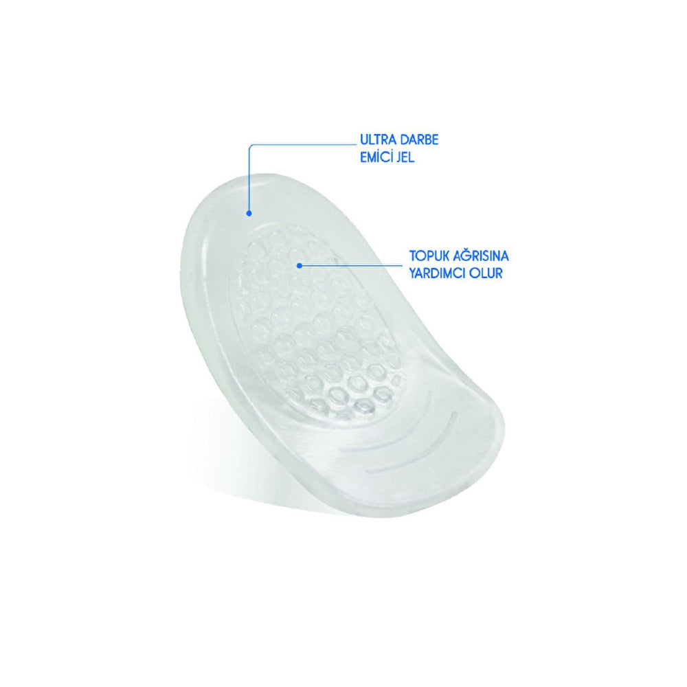 Tabanex Heel Pads/Inserts for Comfortable Footwear - Soft 3D Gel, Reusable Adhesive - view 2