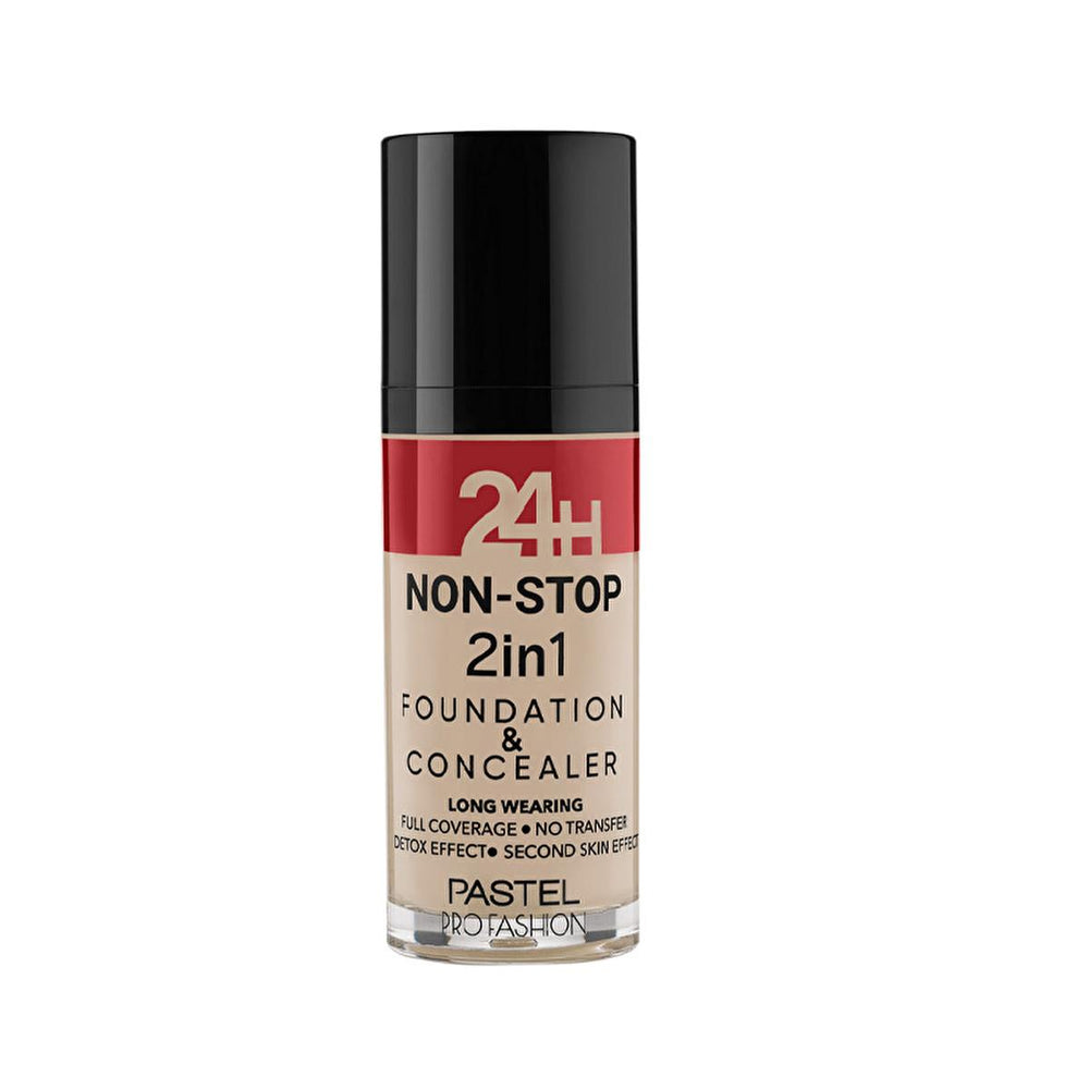 Pastel 24H Non-Stop Liquid Foundation and Concealer - Cruelty-Free, Vegan, Long-Lasting Makeup - view 2