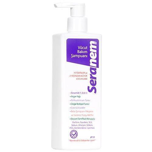 Seranem Moisturizing Body Care Shampoo - Gentle, Hypoallergenic, Paraben-Free for Dry & Sensitive Skin - 9.30 fl oz Seranem Gentle Body Care Shampoo - Moisturizing & Hypoallergenic body care shampoo, moisturizing body wash, hypoallergenic body care, paraben-free personal care, gentle skin cleanser, dry skin care, sensitive skin products, family care, natural personal care, chemical-free alternatives, moisturizing ingredients, long-lasting hydration, skin health, daily cleansing routine, children personal ca