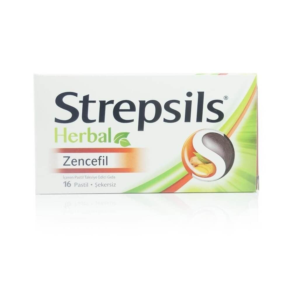 Strepsils Herbal Ginger Throat Lozenges: Fast Sore Throat Relief & Cough Suppressant - Natural & Soothing, 16 Count - image 3
