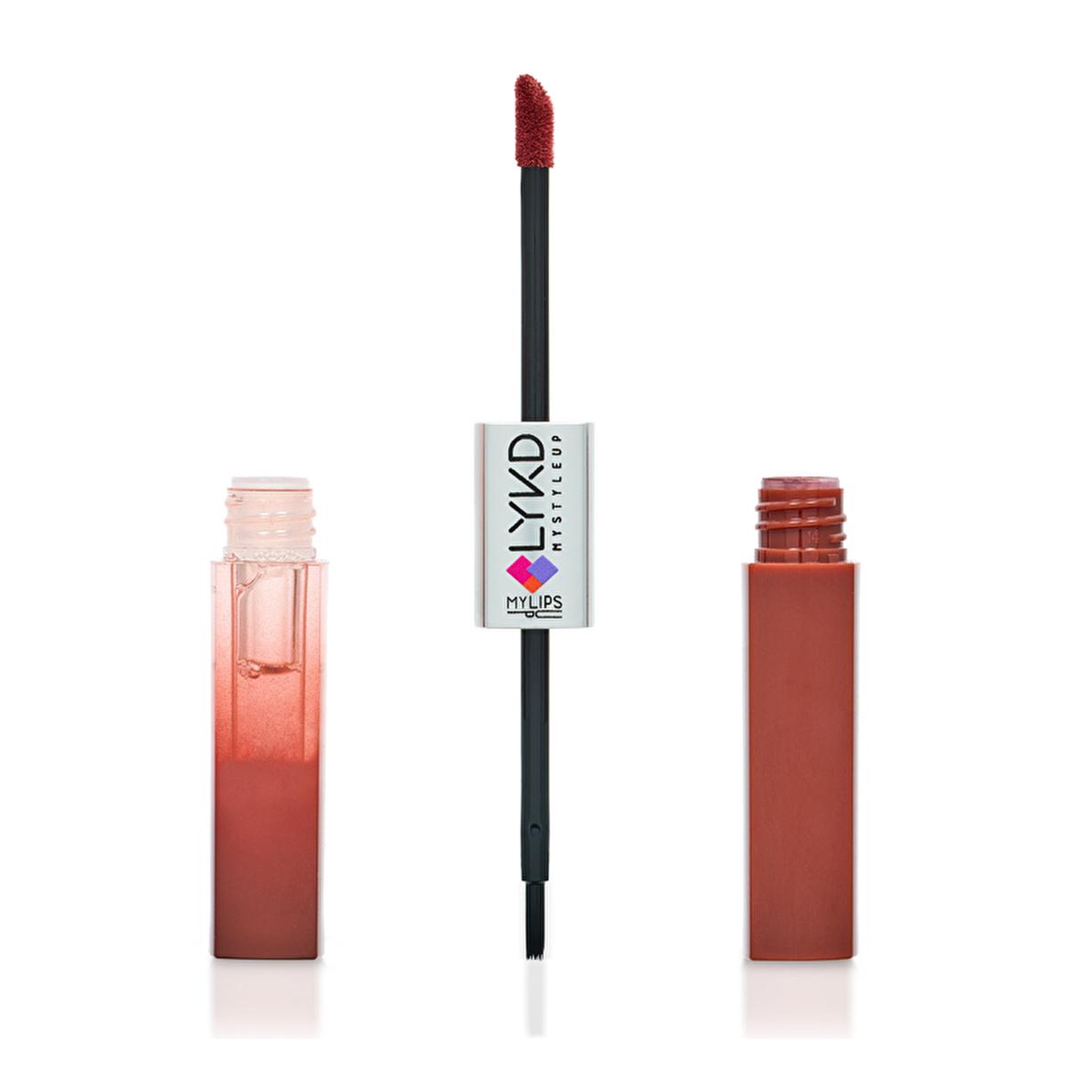 LYKD Double Sided Lipstick &amp; Gloss - Long Lasting, Non-Sticky, Vibrant Lip Color Duo LYKD Double Sided Lipstick &amp; Gloss - Long Lasting &amp; Non-Sticky double sided lipstick and gloss, long lasting lip color, non sticky lip gloss, vibrant lip shades, LYKD cosmetics, beauty essentials, lip care, cosmetics, makeup, lipstick, gloss, long lasting makeup, convenient beauty products