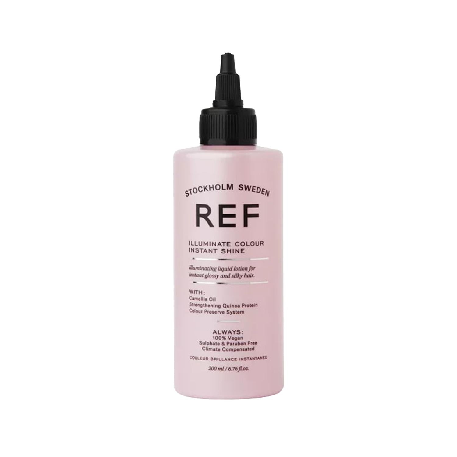 REF Illuminate Colour Instant Shine Hair Losyonu - 200ml, Enhances Colored Hair Shine & Vibrancy REF Illuminate Instant Shine Hair Losyonu 200ml hair shine product, colored hair care, instant hair shine, hair losyonu, color protection hair care, hair care, colored hair, shine enhancer, hair vibrancy, REF Illuminate, 200ml hair product