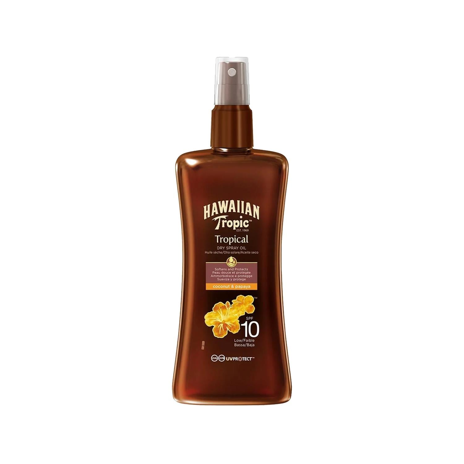 Hawaiian Tropic Tanning Oil Spray SPF 10 - 200ml Bronzing Spray for Sun-Kissed Glow Hawaiian Tropic Tanning Oil Spray SPF 10 - Achieve Sun-Kissed Glow Tanning Oil Spray, Hawaiian Tropic, SPF 10, Bronzing Spray, Sun Care Product, Sun Kissed Glow, Tan Enhancement, Easy Application, Outdoor Enthusiasts, Summer Essentials, Vacation Must-Haves, Skin Tone Enhancement, UV Protection