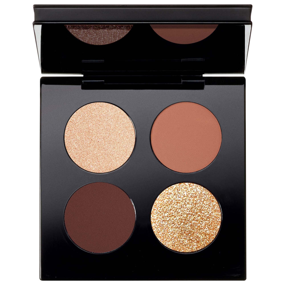 Divine Bronze Luxe Eyeshadow Palette: Venusian Sunrise - 4 Cruelty-Free Shades for Long-Lasting Eye Looks Divine Bronze Luxe Eyeshadow Palette - Cruelty-Free & Long-Lasting eyeshadow palette, cruelty-free eyeshadow, sulfate-free cosmetics, long-lasting eyeshadow, bronze eyeshadow, Divine Bronze Luxe, Venusian Sunrise, makeup, eye makeup, beauty products, cosmetics, cruelty-free cosmetics, gentle cosmetics, long-wearing eyeshadow, versatile eyeshadow palette