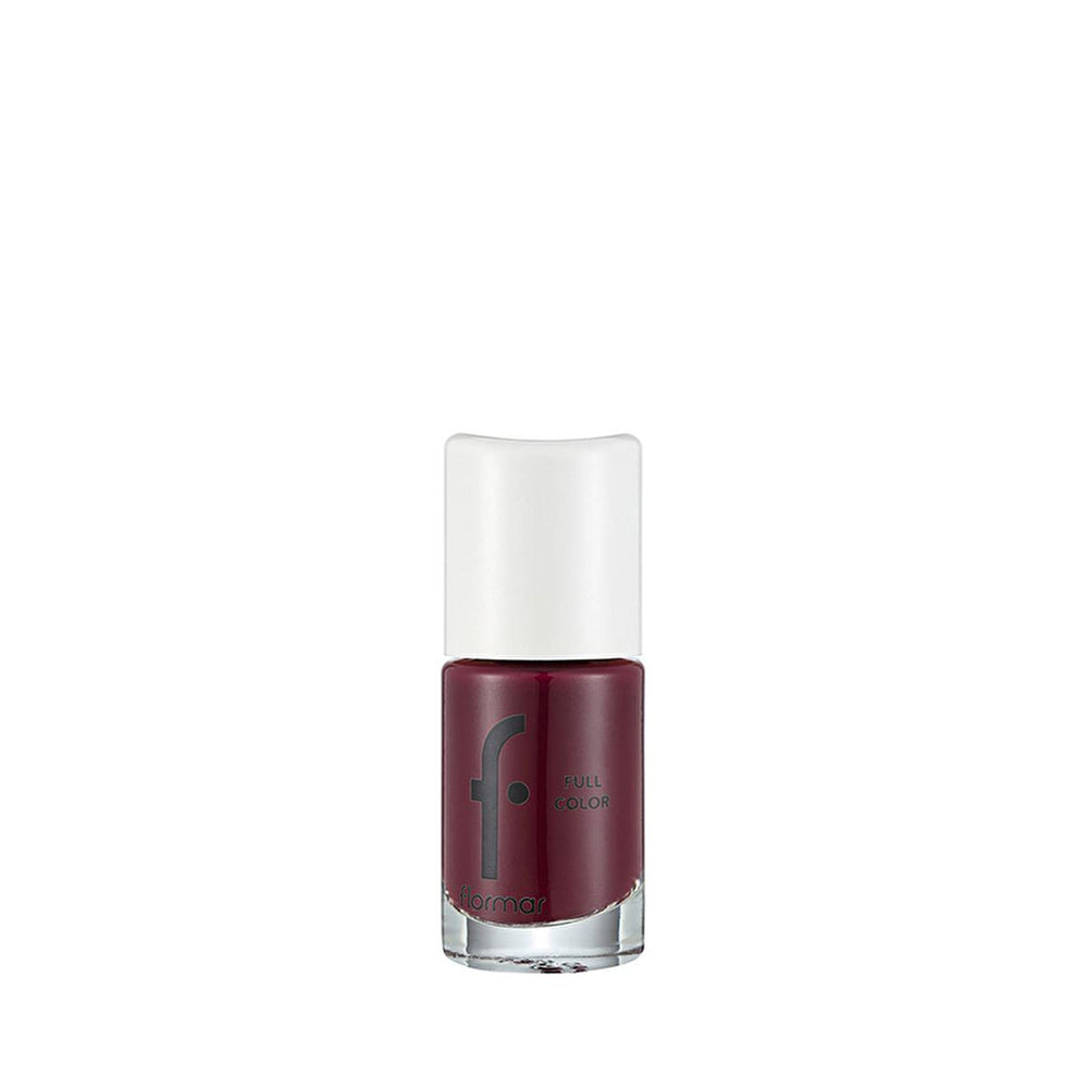 Flormar Full Color Ekstra Yoğun Pigmentli Oje - Royal Maroon - High Pigmentation Nail Polish - Nail Polish