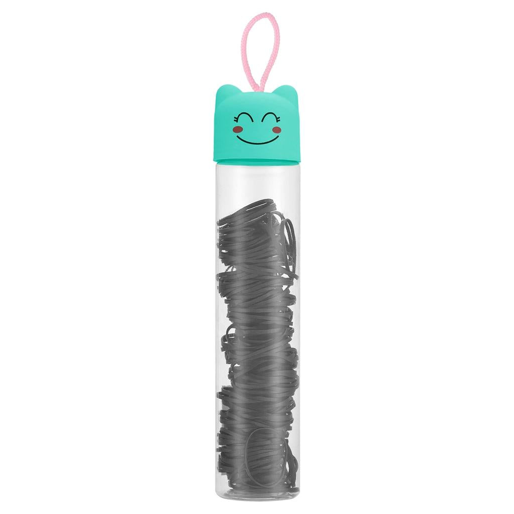 Eklips Black Tube Elastic Hair Ties Assorted Pack