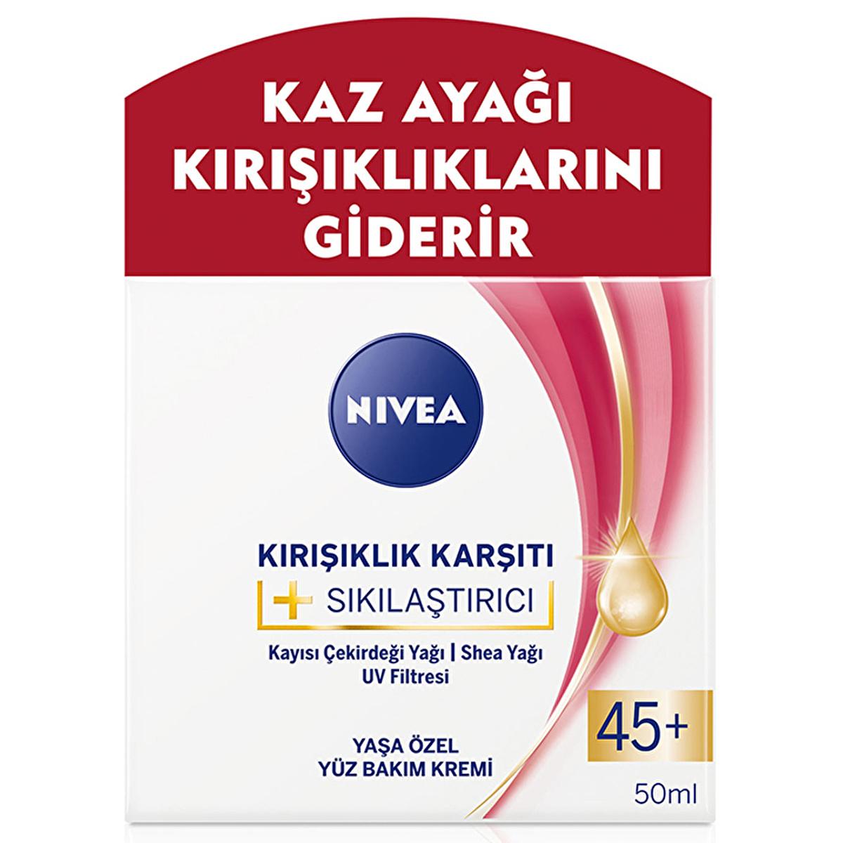 nivea-wrinkle-firming-cream-45-plus-1-69-fl-oz, nivea-wrinkle-firming-cream-45-plus-texture Nivea Wrinkle Firming Cream for Ages 45+ - Anti-Aging Moisturizer with UV Protection | 1.69 fl oz Nivea Wrinkle Firming Cream 45+ - Anti-Aging Moisturizer nivea, wrinkle-firming, anti-aging, moisturizer, skincare, uv-protection, hydration, mature-skin, face-care, ai-generated