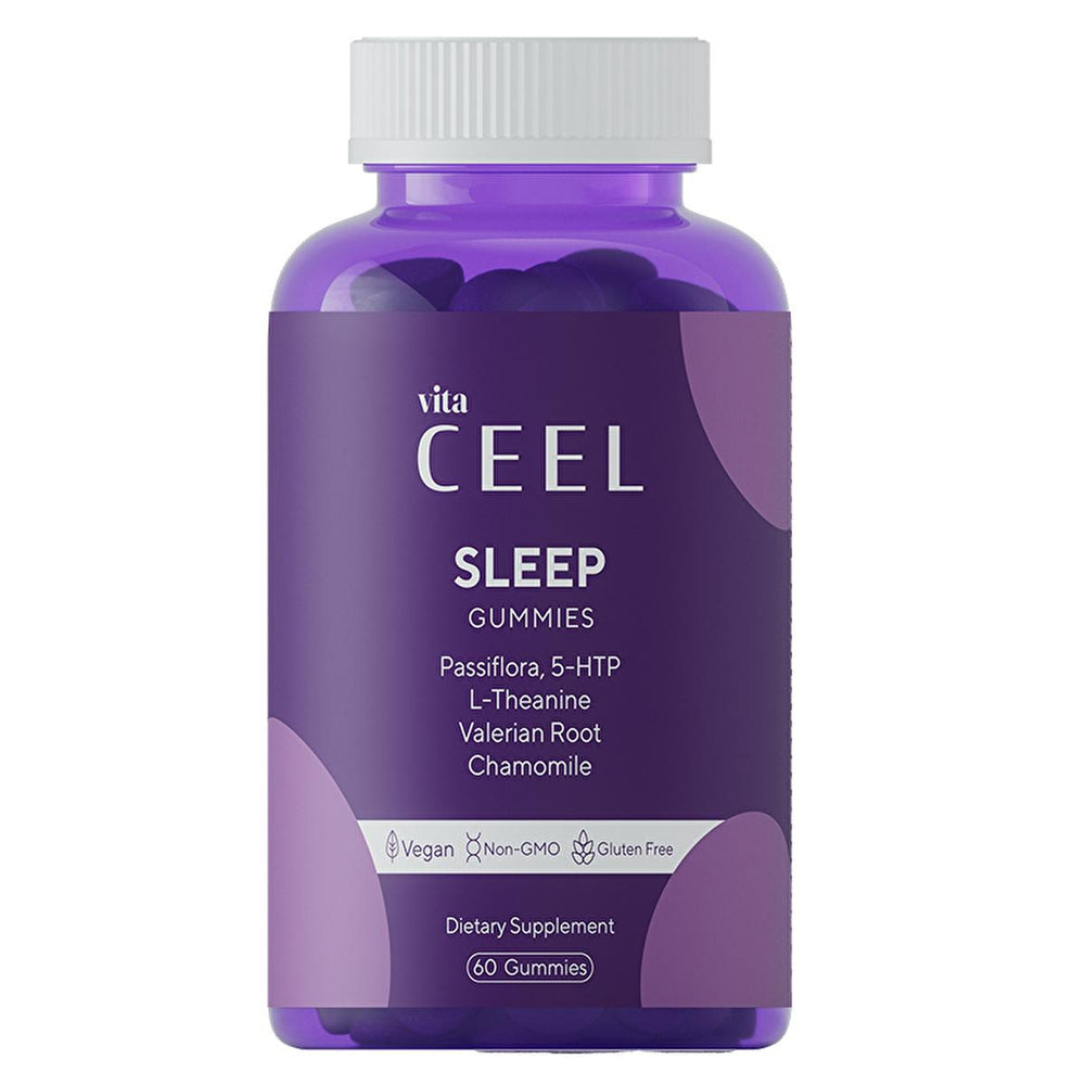 Vita Ceel Vegan Sleep Support Gummies: Natural Herbal Sleep Aid with Passiflora, L-Theanine & Chamomile - Non-Habit Forming, Improve Sleep Quality Vita Ceel Vegan Sleep Gummies: Natural Aid for Restful Sleep Sleep support gummies, Vegan sleep aid, Natural sleep remedy, Passiflora sleep supplement, L-Theanine for sleep, Valerian root sleep aid, Chamomile sleep supplement, Herbal sleep gummies, Non-habit forming sleep aid, Vitamin B6 for sleep, sleep gummies, vegan gummies, sleep supplement, passiflora, l-the
