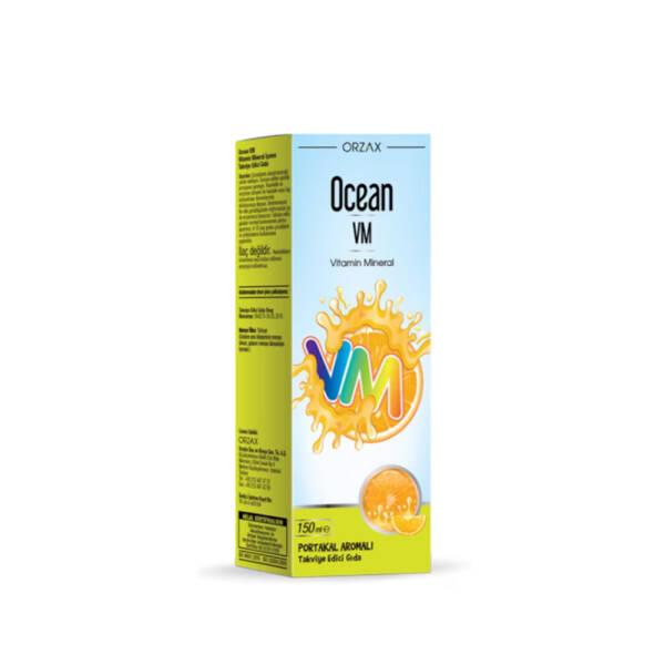 Ocean VM Vitamin Mineral Syrup for Adults and Children - Orange Flavored Dietary Supplement 150ml - image 4