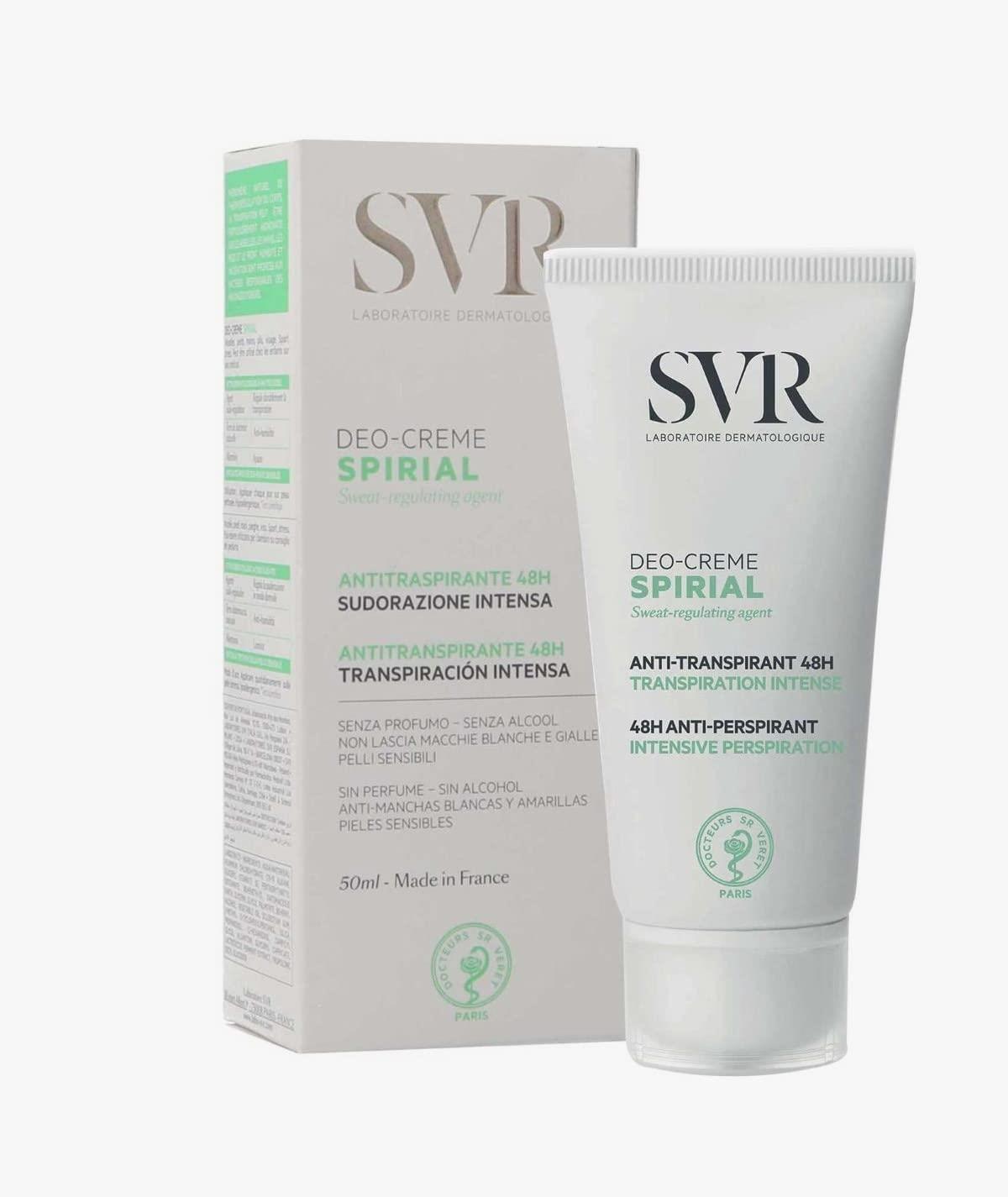 svr spirial deo-creme 50 ml, anti-sweat cream for sensitive skin Svr Spirial Deo-Creme - Anti-Sweat Cream | 50 ml Svr Spirial Deo-Creme - Anti-Sweat Cream | 50 ml svr, deo-creme, sweat-control, sensitive-skin, body-care, personal-care, anti-odor, alcohol-free, cream, ai-generated