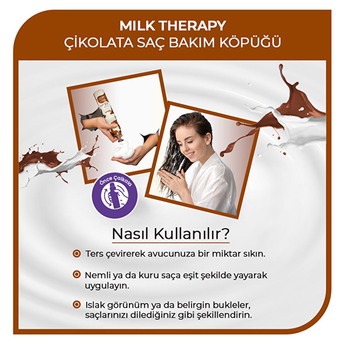Morfose Milk Therapy Chocolate Hair Mousse: Revitalize Dry, Damaged Hair with Milk Protein & Amino Acids - Color Safe Volumizing Treatment Morfose Milk Therapy Chocolate Hair Mousse - Repair & Revitalize hair mousse, milk therapy mousse, chocolate hair mousse, hair repair mousse, dry hair treatment, damaged hair treatment, color safe hair mousse, hair volumizing mousse, hair protein treatment, amino acid hair treatment, hair care, hair styling, milk protein, amino acids, dry hair, damaged hair, color protec