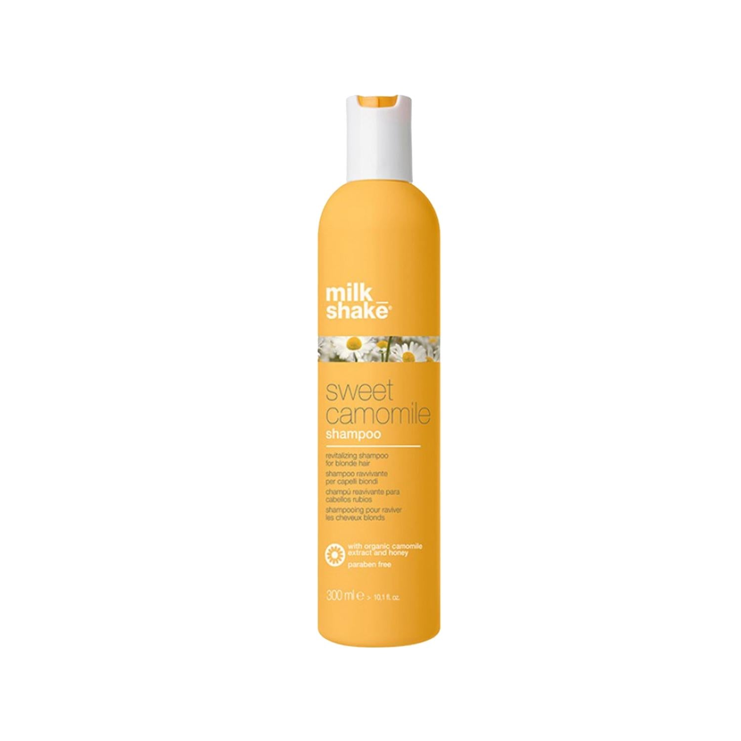 milk_shake Sweet Camomile Shampoo for Blonde Hair - Nourishing, Revitalizing, 10.14 fl oz milk_shake Sweet Camomile Shampoo for Blonde Hair Blonde hair shampoo, Camomile hair care, Revitalizing shampoo, Nourishing shampoo for blonde hair, milk_shake Sweet Camomile shampoo, Hair care for blonde, Camomile shampoo benefits, Blonde hair nourishment, Hair revitalization, milk_shake hair care products