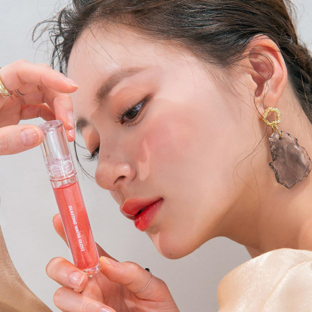 rom&nd Glasting Water Gloss - Shiny, Moisturizing Lip Gloss for High-Shine Finish - Lip Gloss