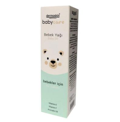 Dermoskin BabyCare Baby Oil - Natural, Non-Greasy Moisturizer for Sensitive Infant Skin - 3.38 fl oz - Face Cream