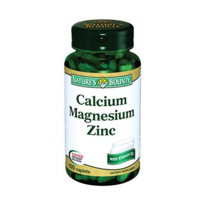 Nature's Bounty Calcium Magnesium Zinc+D3 100 Tablets - Bone Health Support Supplement - image 2