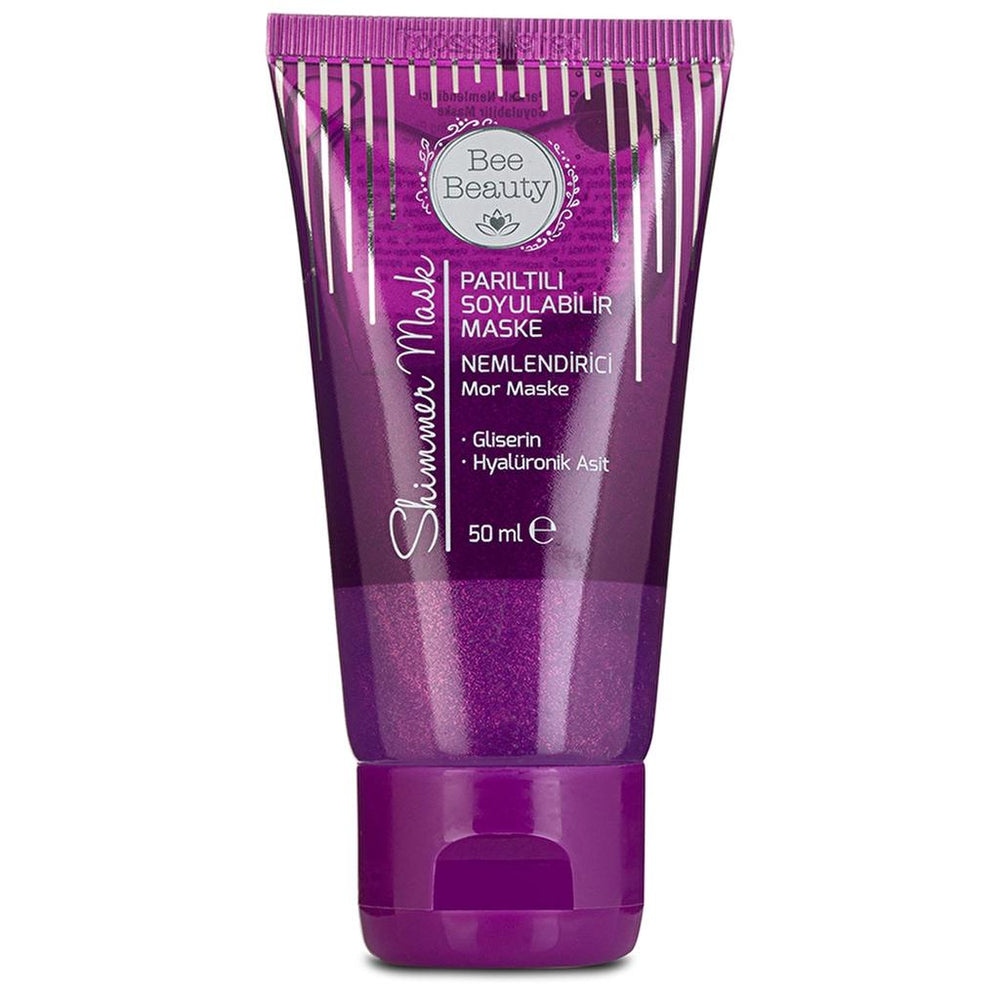 Bee Beauty Glitter Peel-Off Purple Mask for Radiant Skin 50 ml