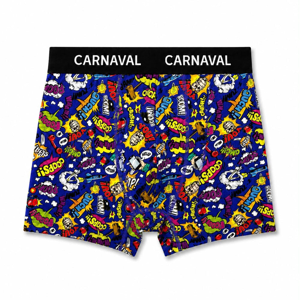 Carnaval Socks Fun Slogan Men's Boxer Briefs Large 1 Count