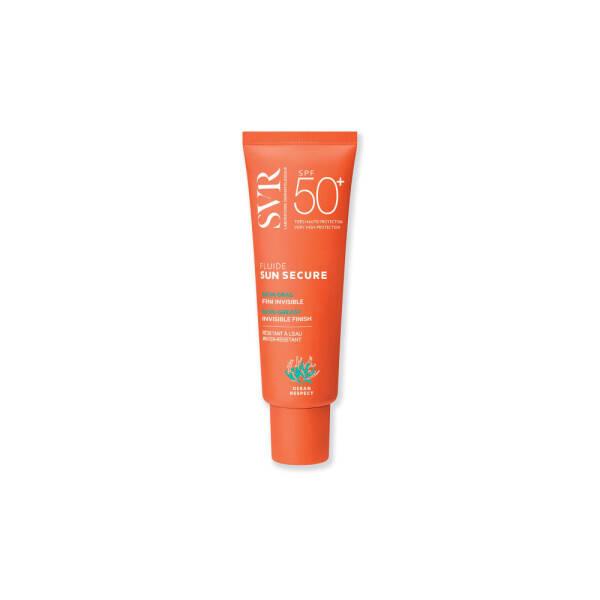 SVR Sun Secure Fluide SPF50+ Sunscreen Lotion - Water Resistant, Non-Greasy, Chemical-Free Protection - Sunscreen