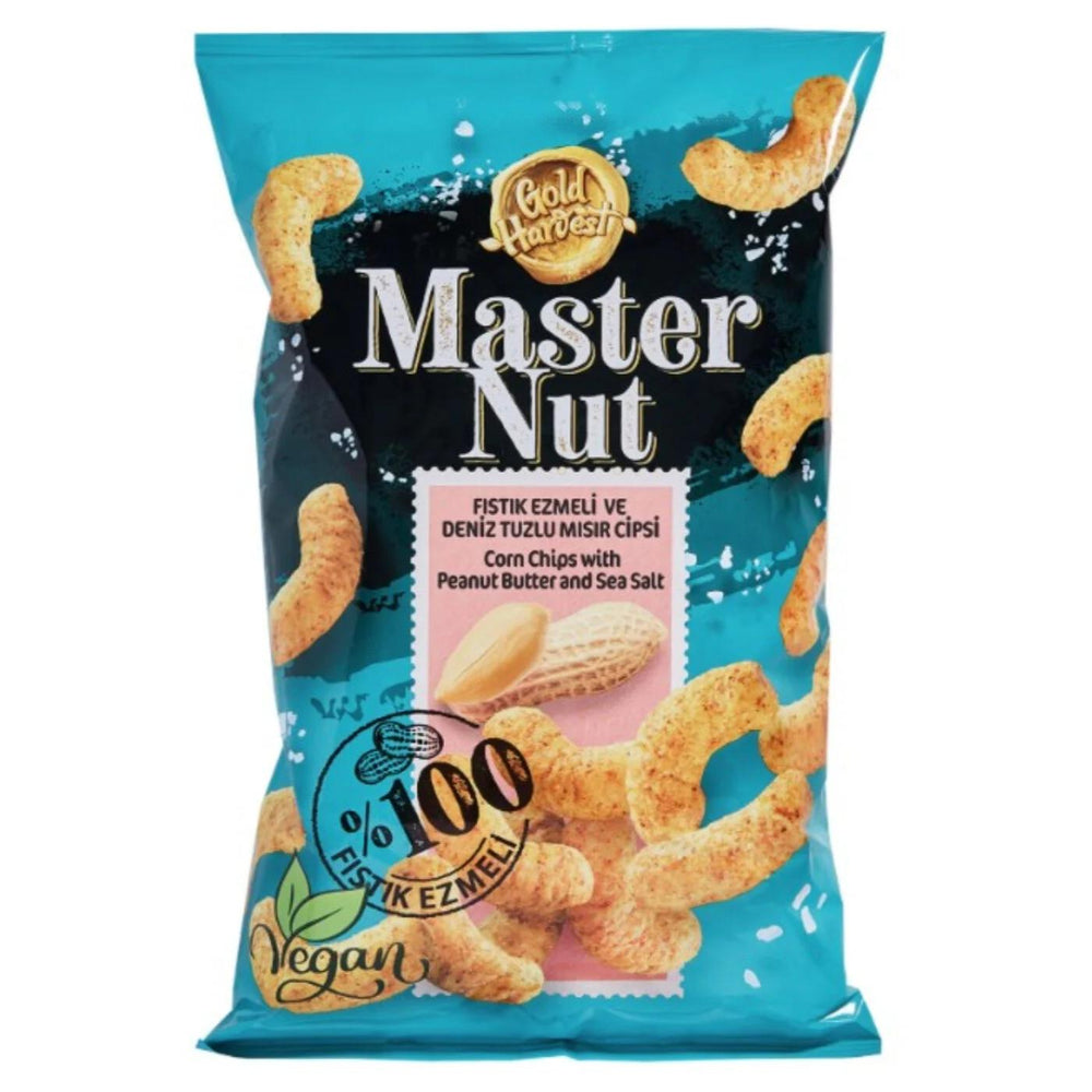 Master Nut Peanut Butter and Sea Salt Corn Chips 100g