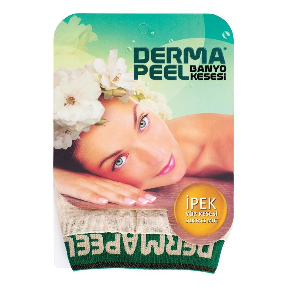 Dermapeel Natural Silk Face Exfoliating Mitt 1 Piece