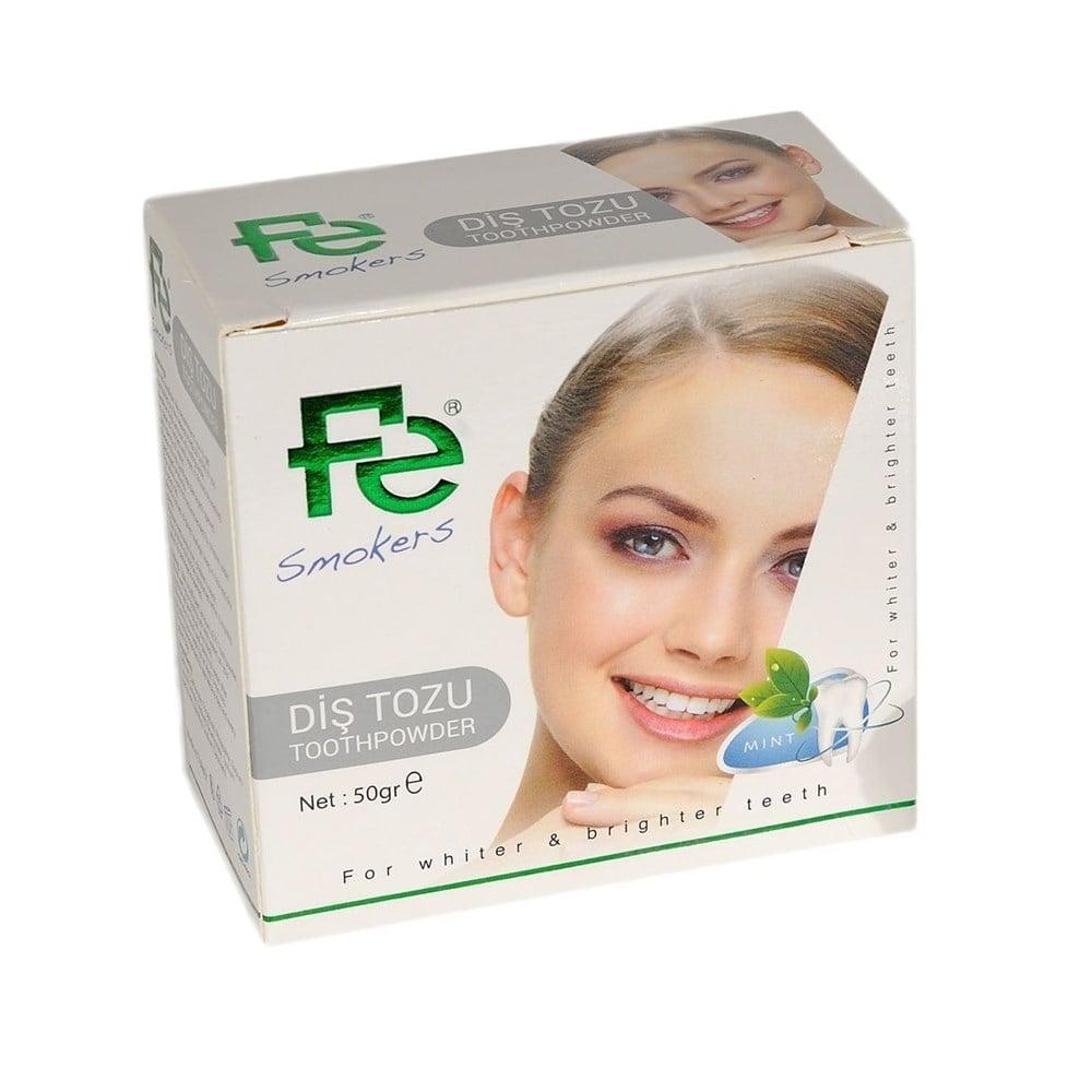 Fe Diş Tozu Smokers Tooth Powder for Smokers - 50g Teeth Whitening Oral Care Smokers Tooth Powder for Teeth Whitening teeth whitening for smokers, smokers tooth powder, oral care for smokers, nicotine stain remover, dental care for tobacco users, tooth powder, smokers oral care, teeth whitening, oral aesthetics, nicotine staining, tobacco users dental care