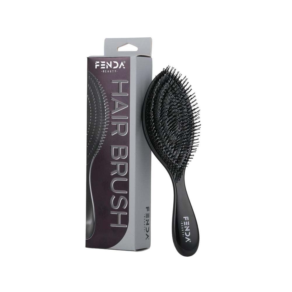 Fenda Professional 4-Pin Spiral Hair Brush in Deep Space Black