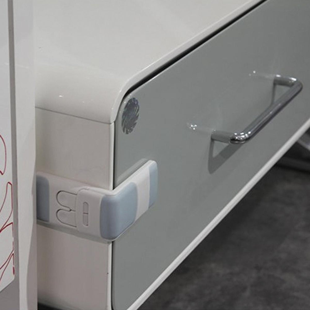 Miny Baby Cabinet Safety Lock - Childproof Drawer Lock with Double Safety Button Mechanism - Baby Care