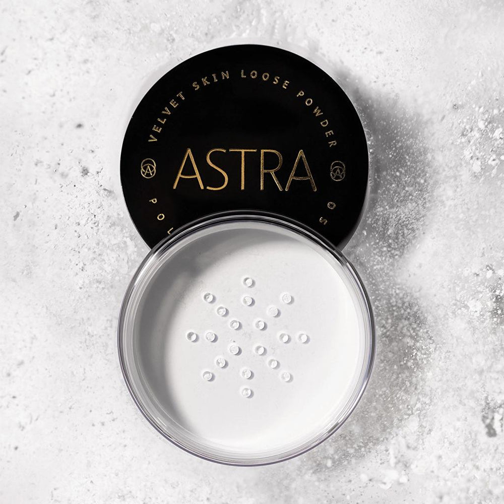 Astra Velvet Skin Loose Powder Ghost for a Matte Finish 12g