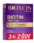 Bioxcin Beauty Biotin 5000 mcg Hair & Nail Support 90 Tablets