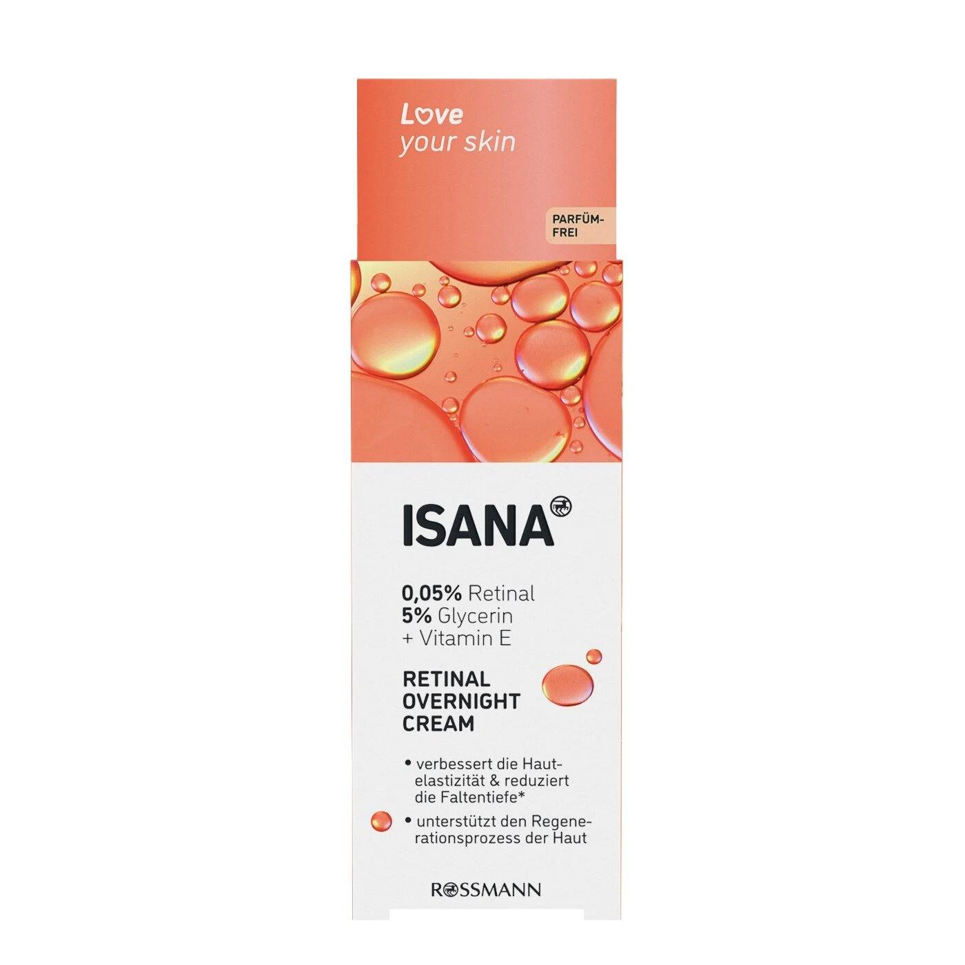 Isana Retinal Night Cream to Smooth Fine Lines 50ml