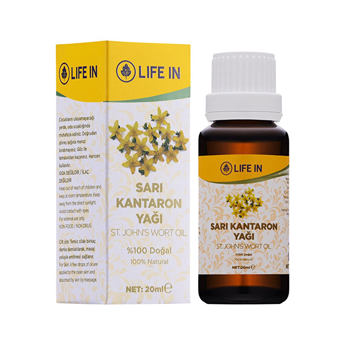 Life In Sarı Kantaron Yağı 20 ml - Natural Skincare with St. John's Wort Oil for Nourished Skin Life In Sarı Kantaron Yağı 20 ml - Natural Skincare Oil Sarı Kantaron Yağı, St. John's Wort Oil, Natural Skincare, Skin Nourishment, Moisturizing Oil, Skincare Products, Natural Ingredients, Skin Hydration, Anti-Aging, Acne Treatment, Blackhead Reduction, Skin Firmness