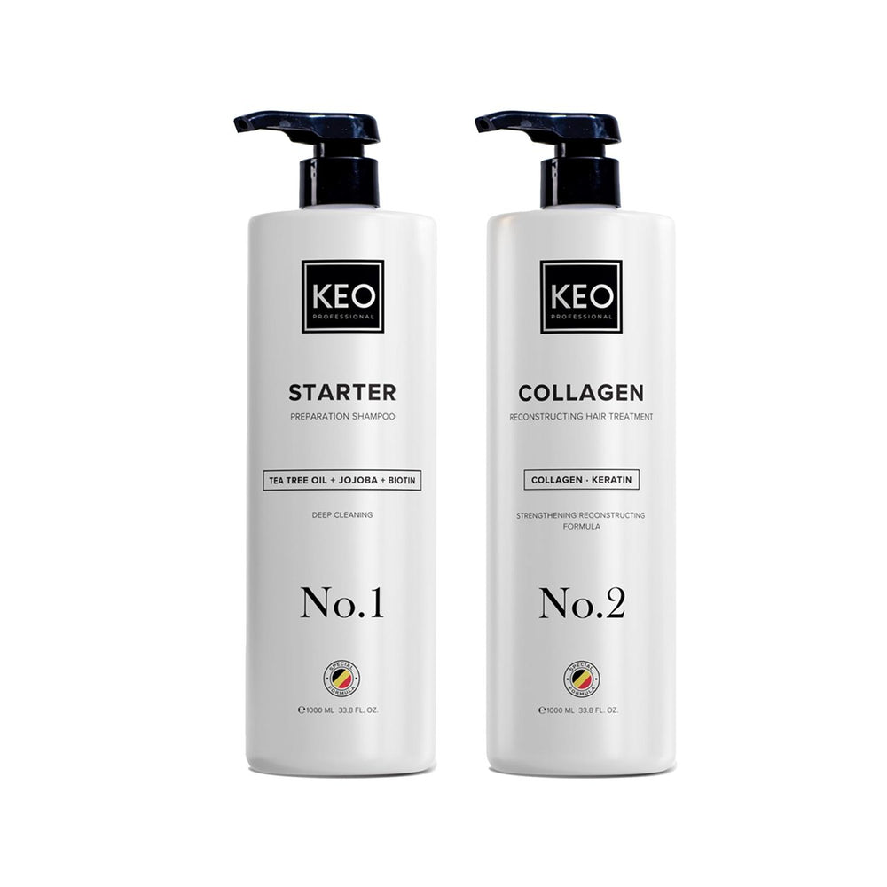 Keo Collagen Hair Care Set - Repair & Nourish Damaged Hair with Collagen-Based Formula - Hair Mask