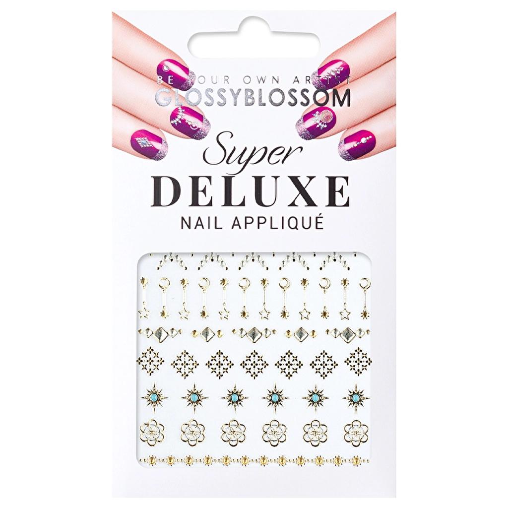 Glossy Blossom Jewel Box Blue Moon Nail Stickers