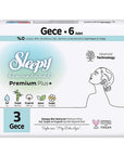 Sleepy Bio Natural Night Sanitary Pads for Heavy Flow 6 Count