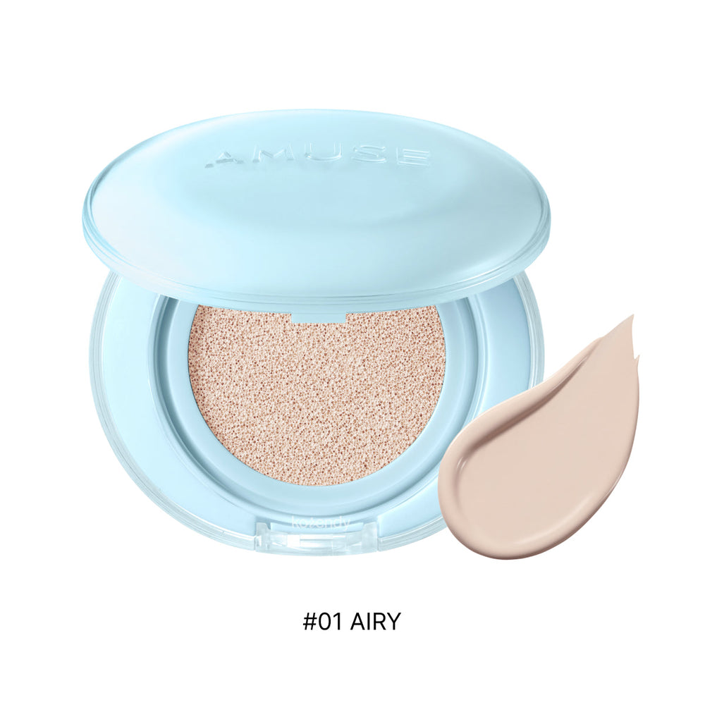 Amuse Airy Pore Cover Cushion Long-Wear Matte Finish 15g #01 Airy