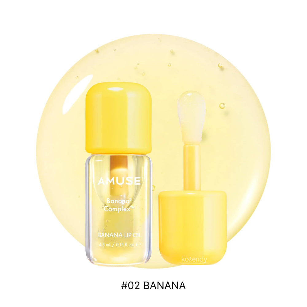 Amuse Banana Lip Oil Nourishing High Shine Gloss 4.5ml