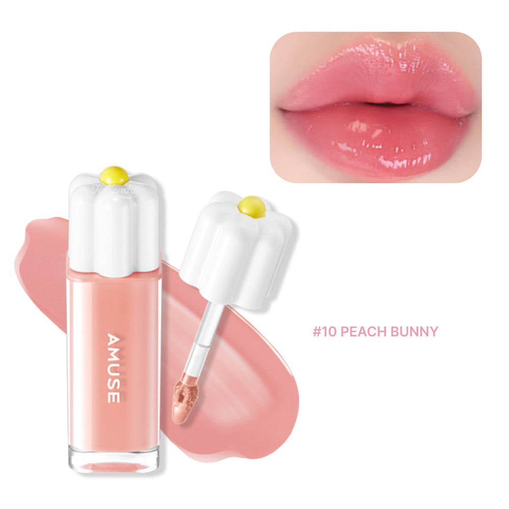 Amuse Dew Tint Hydrating Glossy Lip Stain 10 Peach Bunny 4g