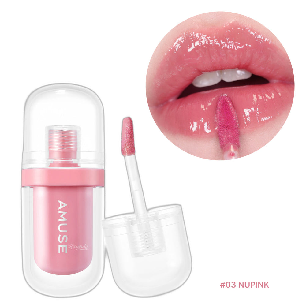 Amuse Jel Fit Tint Hydrating Glossy Lip Stain 03 Nupink 3.8g