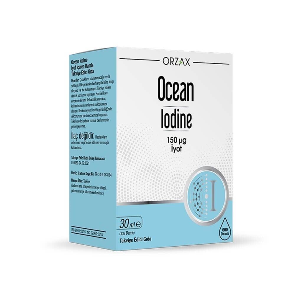 Orzaks Ocean Iodine Drops: 150 mcg Liquid Iodine Supplement for Thyroid Support &amp; Deficiency - Easy Mix, Fast Absorption - image 2