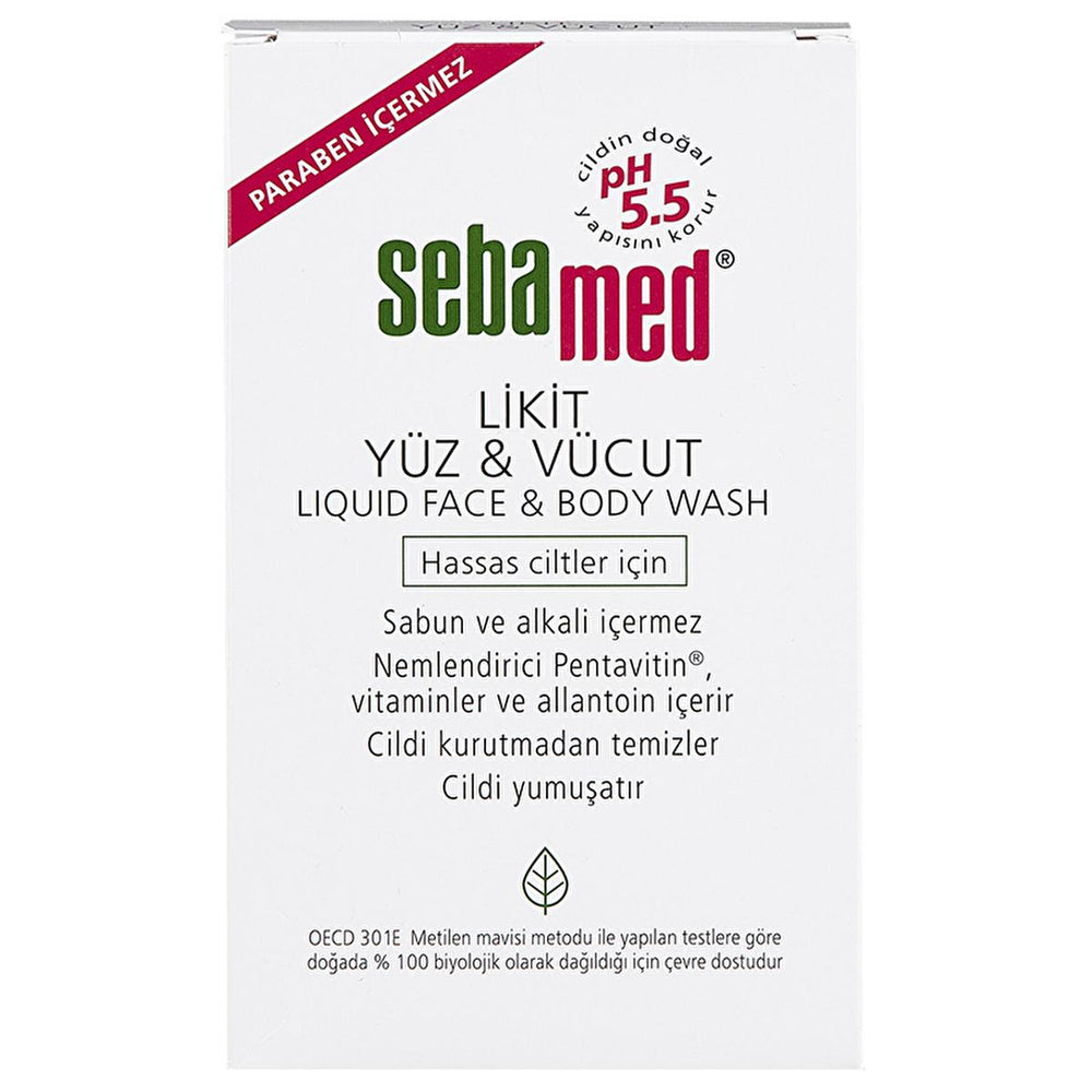 Sebamed Liquid Face and Body Cleanser - Gentle pH 5.5 Skincare for Sensitive Skin, Moisturizing & Vitamin-Enriched - view 2