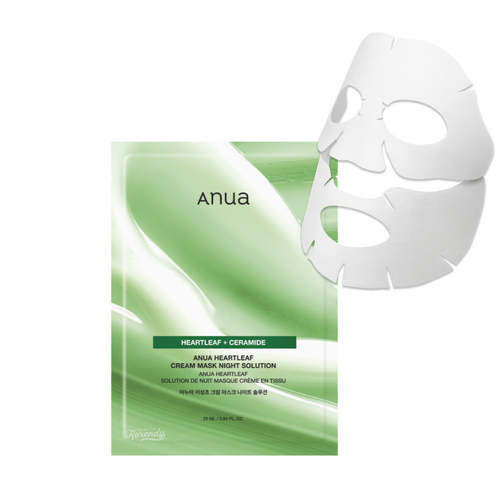 Anua Heartleaf Cream Sheet Mask Night Solution Barrier Care 25ml