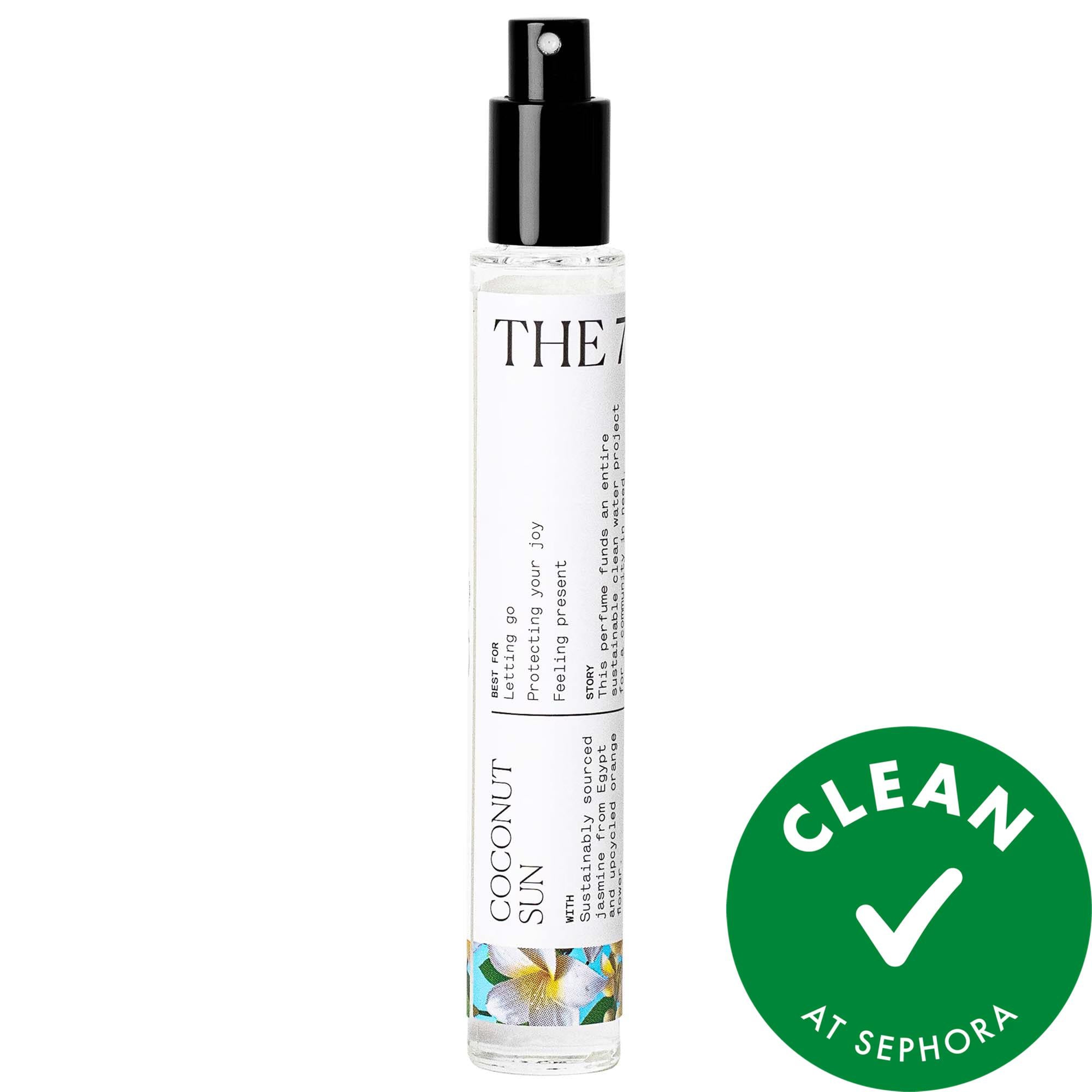 The 7 Virtues Coconut Sun Eau de Parfum - Natural, Cruelty-Free Vegan Perfume for Women The 7 Virtues Coconut Sun Eau de Parfum - Natural Vegan Perfume natural perfume, cruelty-free fragrance, vegan eau de parfum, sustainable fragrance, hypoallergenic perfume, The 7 Virtues, women's perfume, fresh fragrance, solar scent, coconut perfume, frangipani scent, vanilla fragrance, fair-trade perfume, eco-friendly cosmetics, socially responsible consumerism, clean beauty, Sephora Clean at Sephora