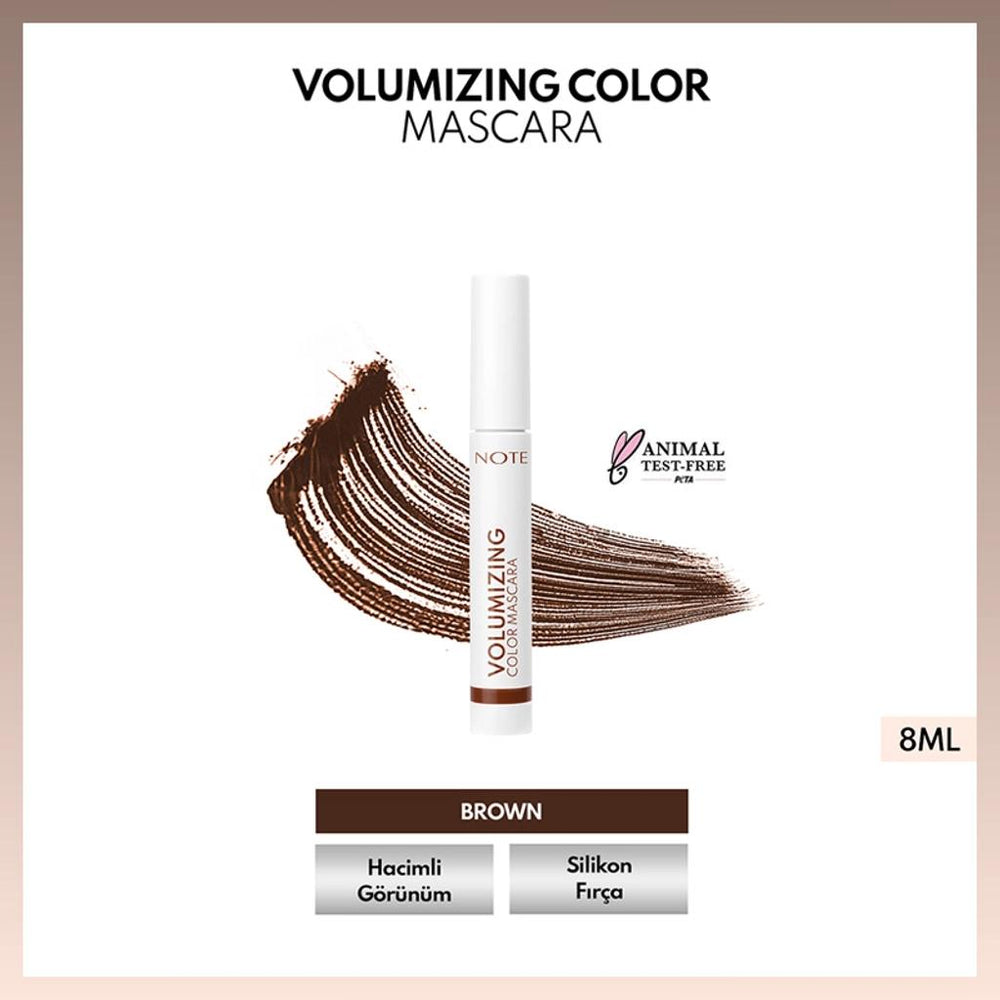 Note Volumizing Color Tubing Mascara Brown 10ml
