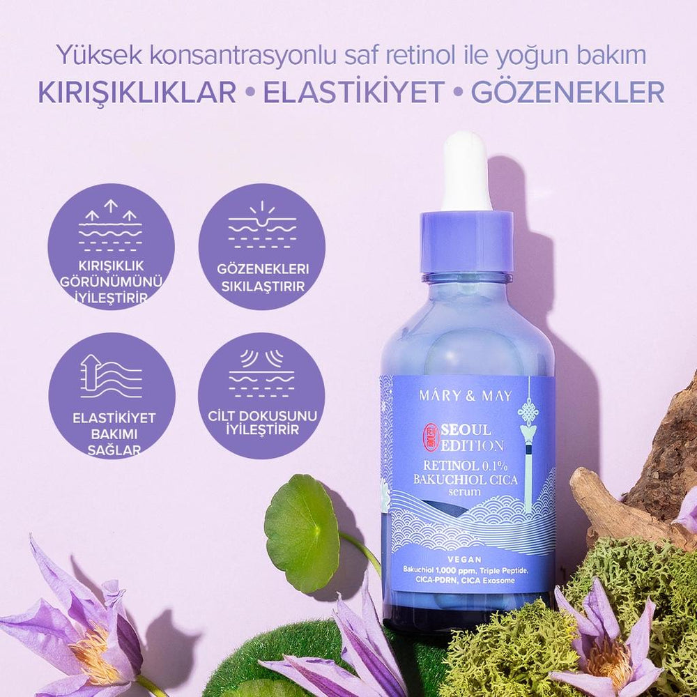 Mary & May Retinol & Bakuchiol Cica Face Serum for Aging Care 80 ml