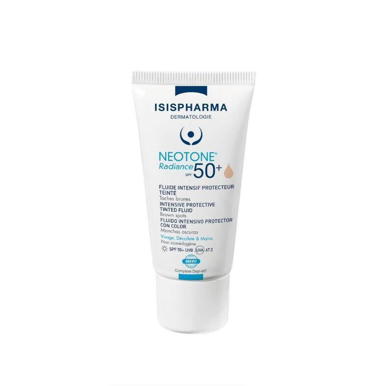 Isis Pharma Neotone Radiance Spf 50+ Colored Sunscreen for Sensitive Skin - Light, 1.01 fl oz - image 2