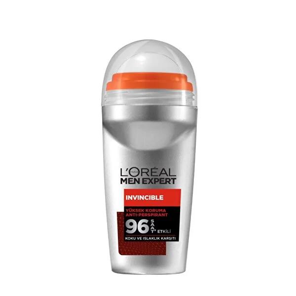 L'Oreal Paris Men Expert Invincible Anti-Perspirant Roll-On for Men - 96 Hour Protection, Long Lasting Sweat Control L'Oreal Paris Men Expert Invincible Anti-Perspirant - 96hr Protection L'Oreal Paris Men Anti-Perspirant, Invincible Anti-Perspirant Roll-On, Long Lasting Sweat Protection, Men's Grooming Products, 96 Hour Anti-Perspirant, Anti-Perspirant for Men, Men's Hygiene, Sweat Control, Body Odor Protection, Roll-On Antiperspirant, Grooming Essentials for Men